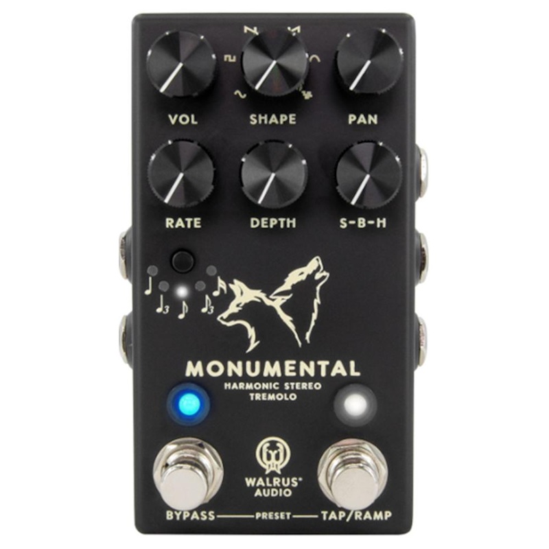 Walrus Audio Monumental Stereo Harmonic Tap Tremolo Effects Pedal