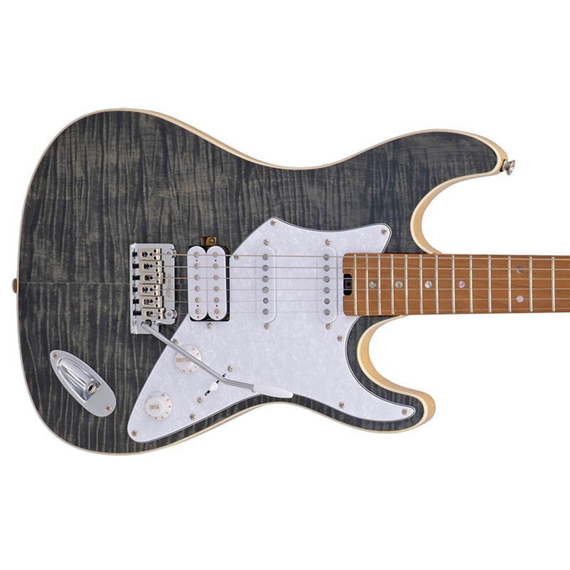 Aria 714-MK2 Fullerton Hot Rod Collection Electric Guitar – Black Diamond