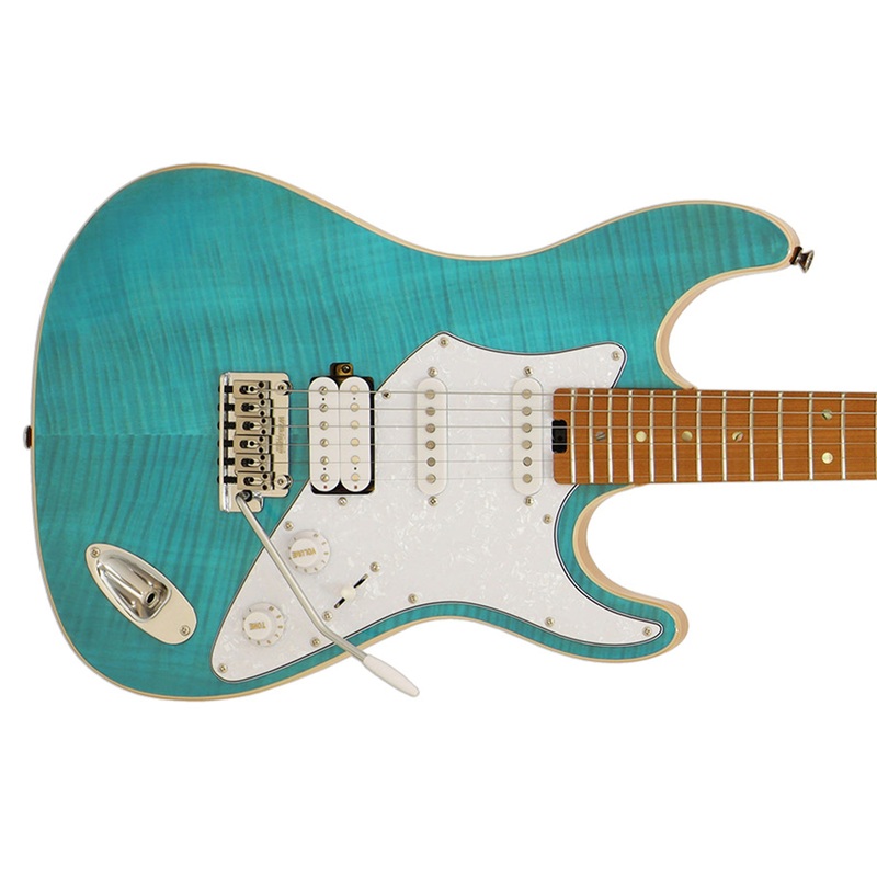 Aria 714-MK2 Fullerton Hot Rod Collection Electric Guitar – Turquoise Blue