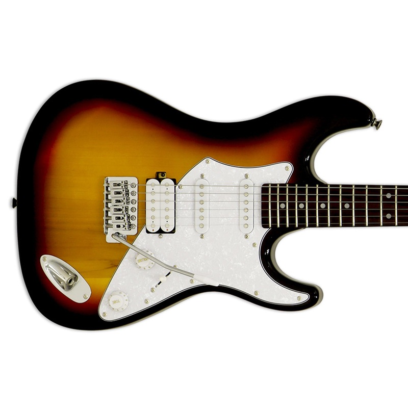 Aria 714-STD Fullerton Hot Rod Collection Electric Guitar – 3 Tone Sunburst