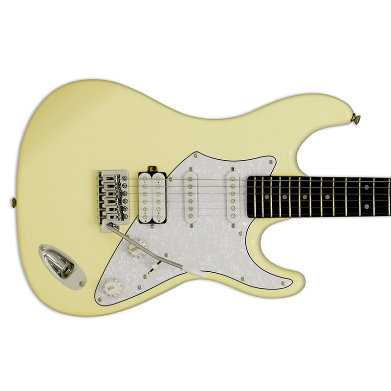 Aria 714-STD Fullerton Hot Rod Collection Electric Guitar – Vintage White
