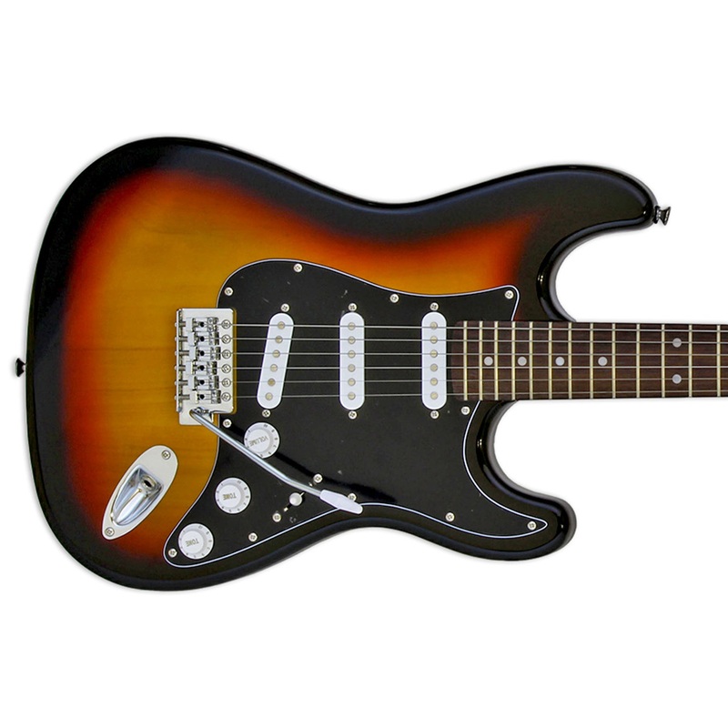 Aria STG-003SPL Pro II Electric Guitar – 3 Tone Sunburst