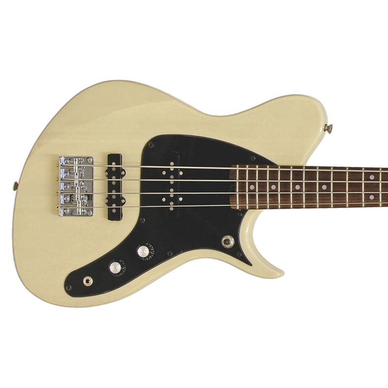 Aria J-B Pro II Electric Bass – See-Through Vintage White