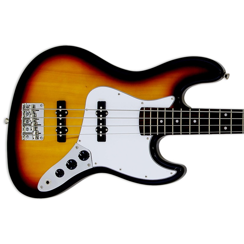 Aria STB-JB Pro II Electric Bass – 3 Tone Sunburst