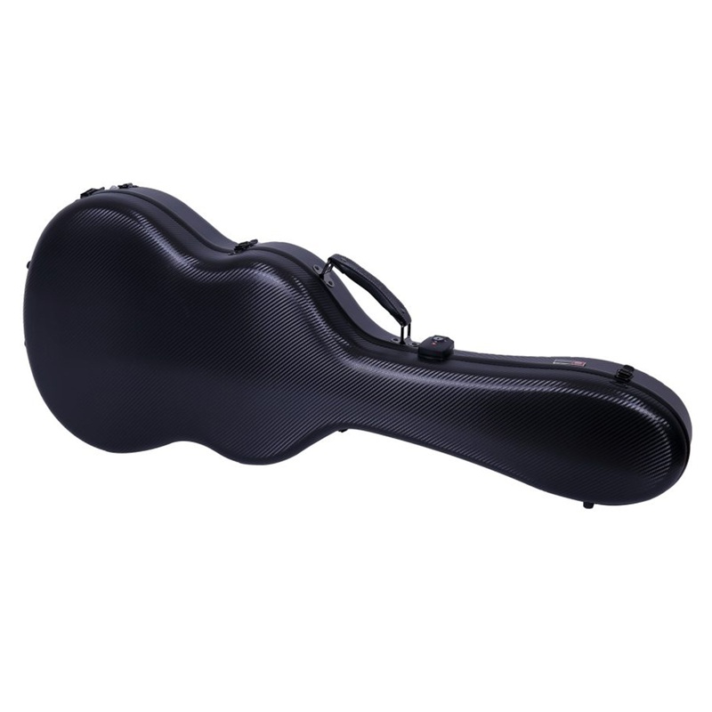 Crossrock CRF4020CBK Poly Carbonate 4/4 Guitar Case – Black