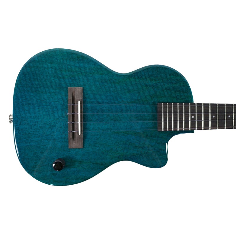 Pono TE-MDB Solid Mango Blue Thinbody Electric Tenor Ukulele