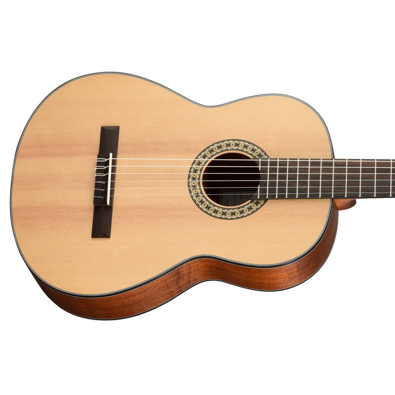 Walden Guitars N550E Natura Nylon Classical Acoustic Electric Guitar