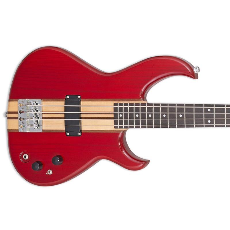 Aria SB-700 Aria Pro II Ash Electric Bass – Padauk Red