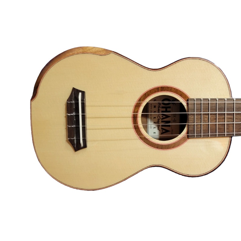 Ohana SK-6 Solid Spruce & Acacia Soprano Ukulele