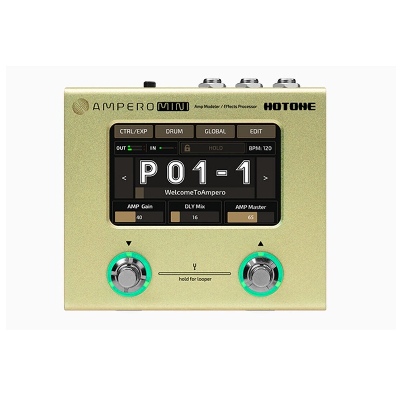 Hotone MP-50MT Ampero Mini Guitar Pedal – Mustard