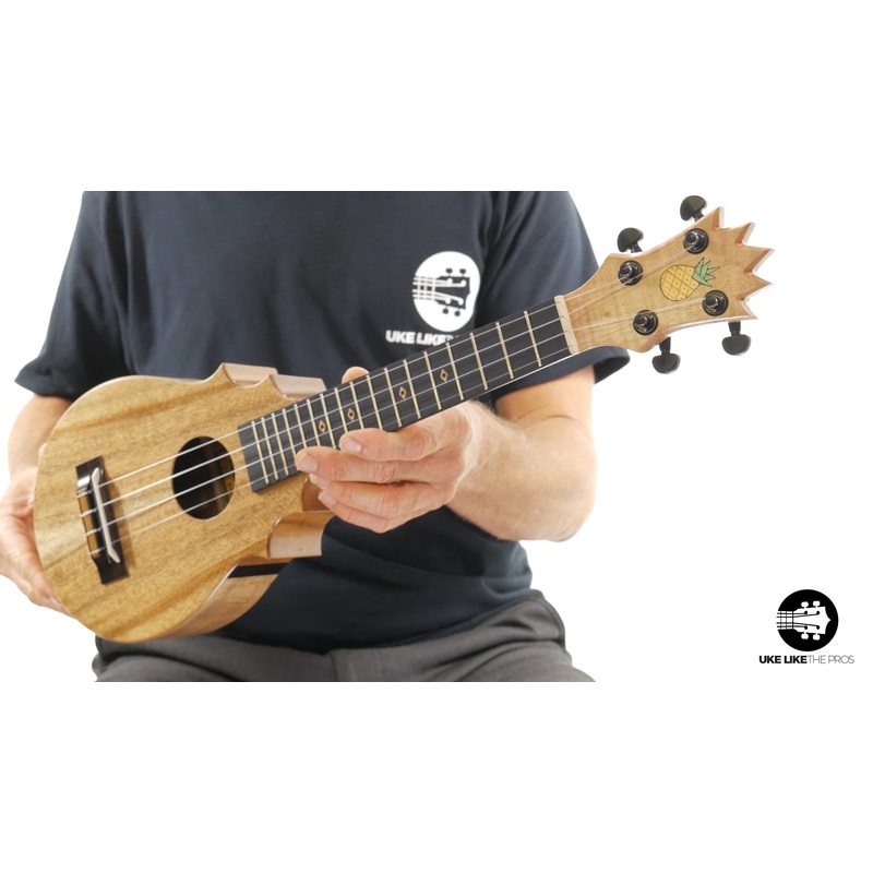 UkeSA Pineapple Sunday Opio Concert Ukulele Acacia “White Ember” 20% OFF