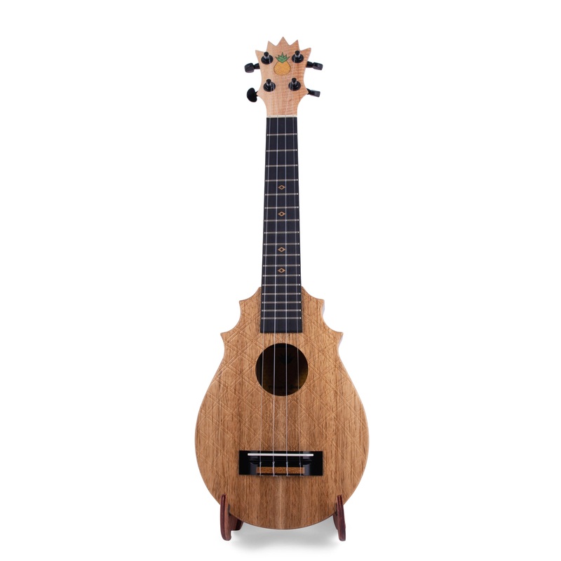 UkeSA Pineapple Sunday Opio Concert Ukulele Solid Acacia “Augustus” by Pops KoAloha (DISCOUNTED $387)