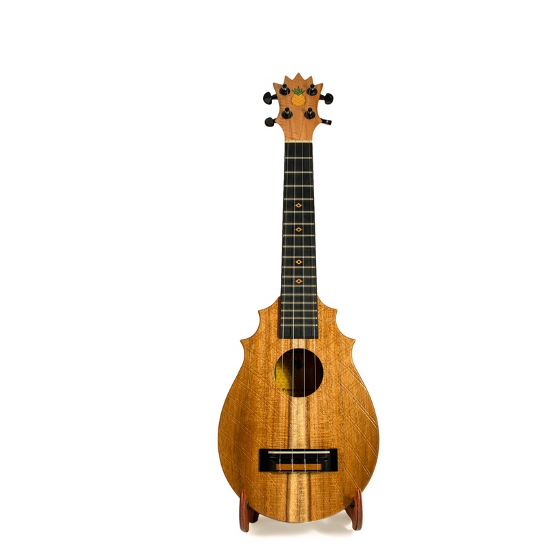 UkeSA Pineapple Sunday Opio Concert Ukulele Solid Acacia “Aurelius” by Pops KoAloha (DISCOUNTED $387)