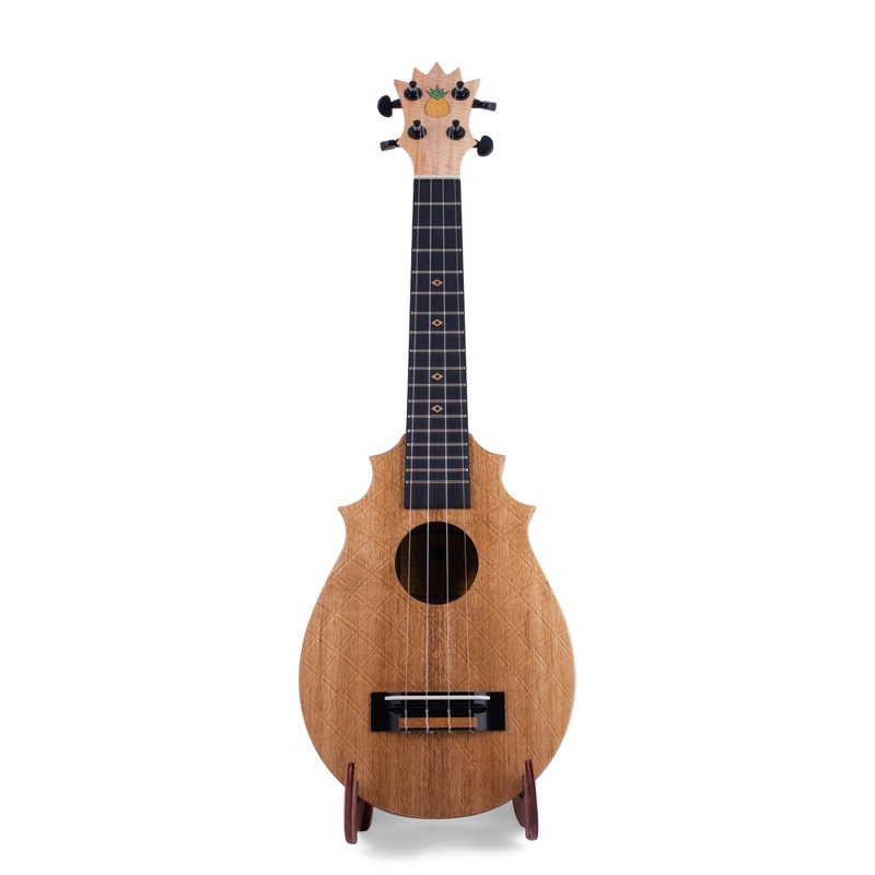 UkeSA Pineapple Sunday Opio Concert Ukulele Solid Acacia “Caesar” by Pops KoAloha (DISCOUNTED $387)