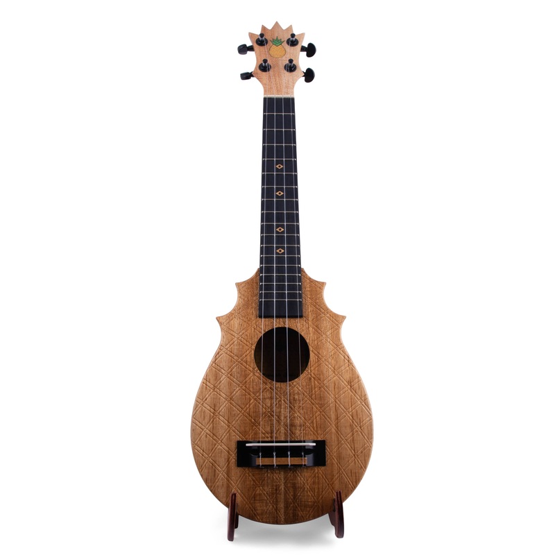 UkeSA Pineapple Sunday Opio Concert Ukulele Solid Acacia “Cyrus” by Pops KoAloha (DISCOUNTED $387)
