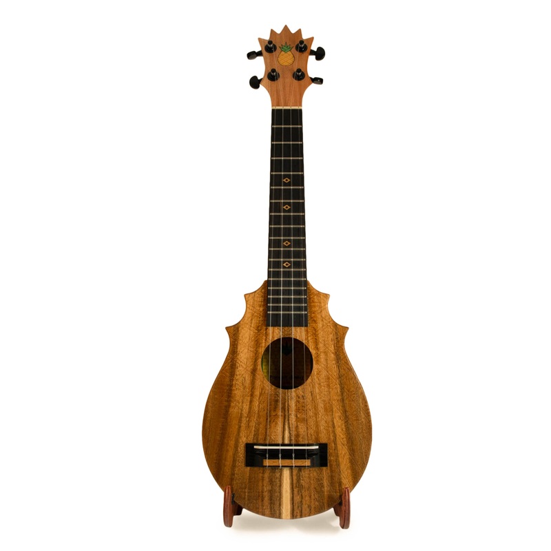 UkeSA Pineapple Sunday Opio Concert Ukulele Solid Acacia “Ferdinand” by Pops KoAloha (DISCOUNTED $387)