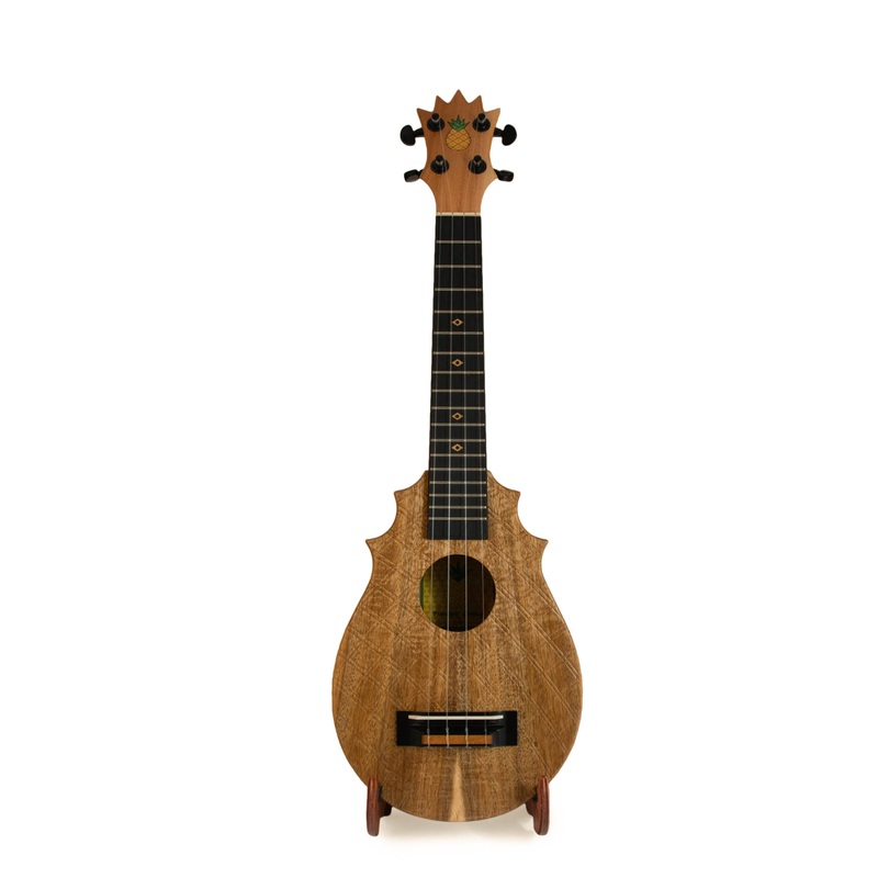 UkeSA Pineapple Sunday Opio Concert Ukulele Solid Acacia “King Alfred” by Pops KoAloha (DISCOUNTED $387)