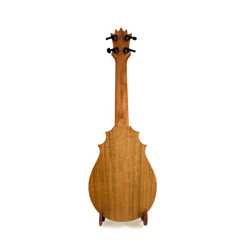 UkeSA Pineapple Sunday Opio Concert Ukulele Solid Acacia “Magnus” by Pops KoAloha (DISCOUNTED $387)