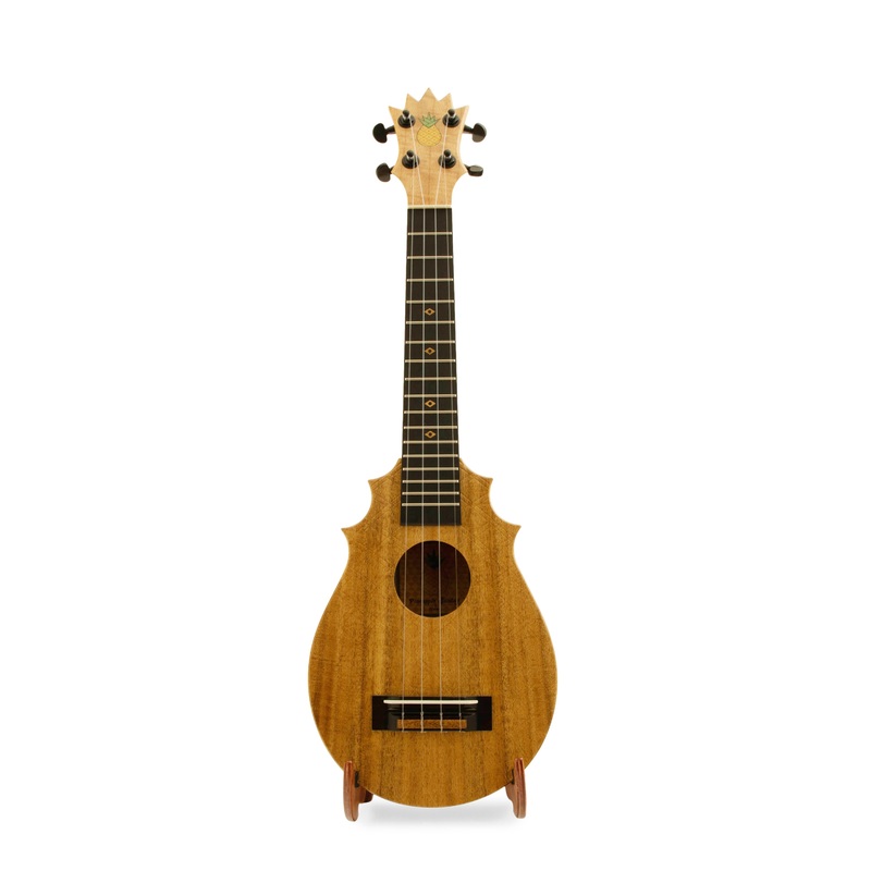 UkeSA Pineapple Sunday Opio Concert Ukulele Solid Acacia “Magnus” by Pops KoAloha (DISCOUNTED $387)