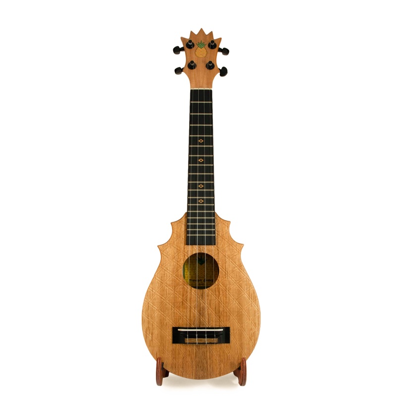 UkeSA Pineapple Sunday Opio Concert Ukulele Solid Acacia “Romeo” by Pops KoAloha (DISCOUNTED $387)
