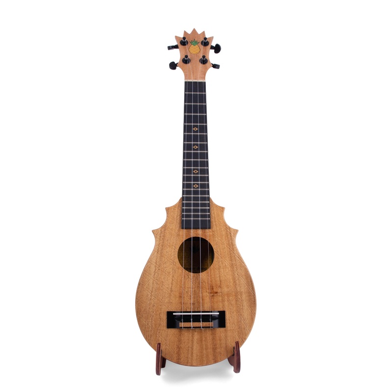 UkeSA Pineapple Sunday Opio Concert Ukulele Solid Acacia “Splash” by Pops KoAloha (DISCOUNTED $387)