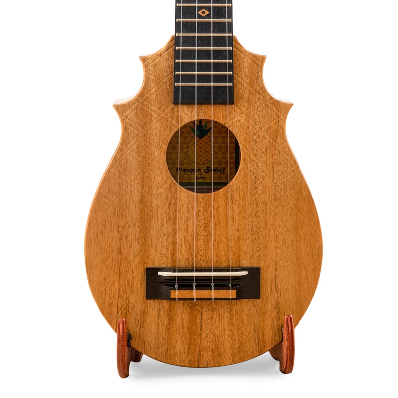 UkeSA Pineapple Sunday Opio Concert Ukulele Solid Acacia “Charles I” by Pops KoAloha (DISCOUNTED $387)