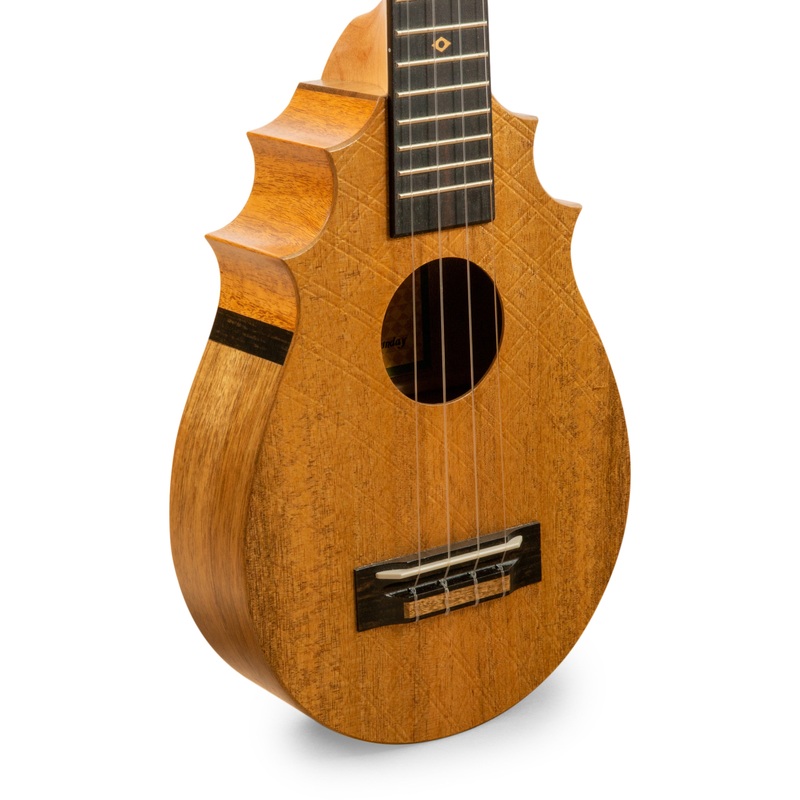 UkeSA Pineapple Sunday Opio Concert Ukulele Solid Acacia “Edward III” by Pops KoAloha (DISCOUNTED $387)