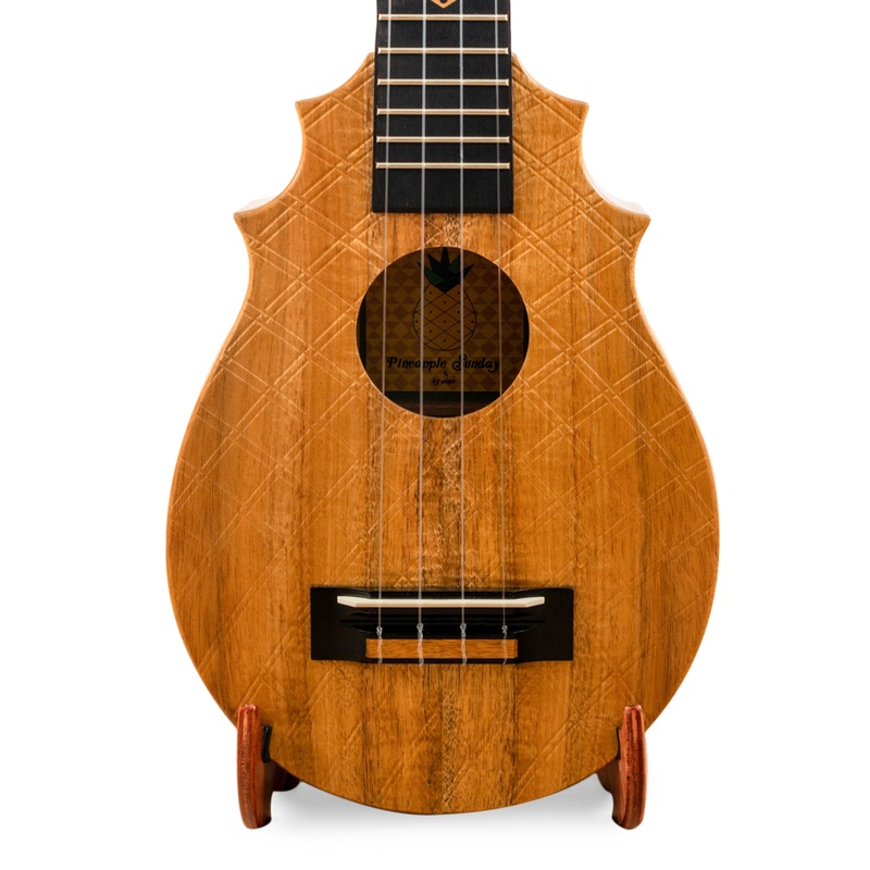 UkeSA Pineapple Sunday Opio Concert Ukulele Solid Acacia “Henry VI” by Pops KoAloha (DISCOUNTED $387)