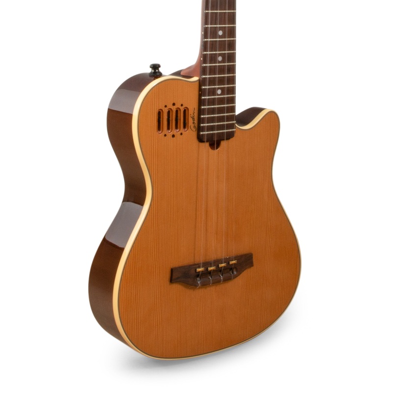 [PRE-OWNED] Godin Multi Uke HG Solid Cedar Electric Tenor Ukulele “Dark N’ Stormy”