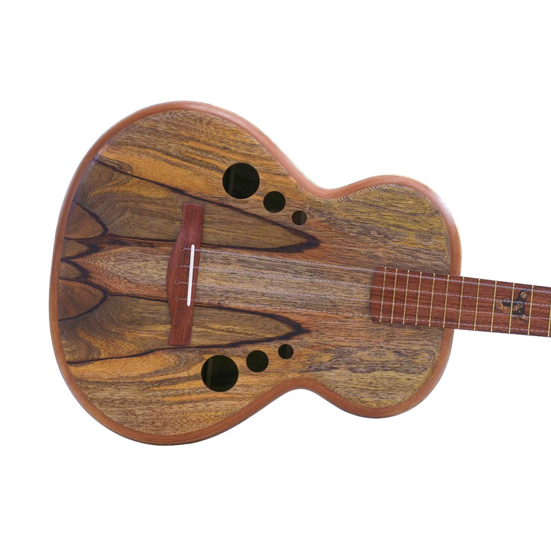 Tyde Music Custom Baritone Ukulele Stunning Spalted Mango “Gremlin”