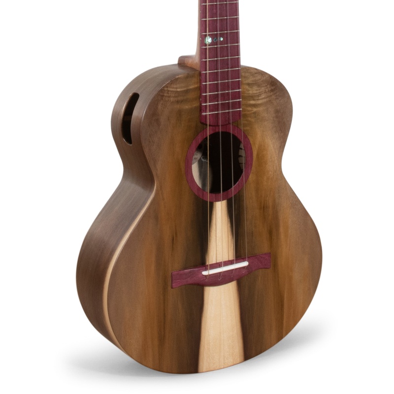 Tyde Music Custom Tenor Ukulele Stunning Rainbow Poplar “Bifrost”