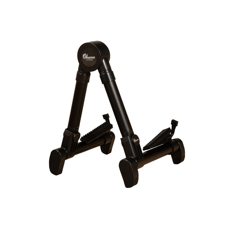 Ohana US-30 BK Lightweight A-Frame Black Portable Uke Stand – BLACK – Open Box