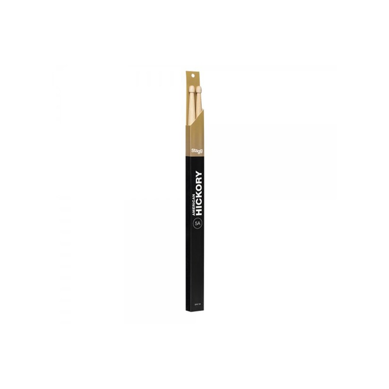 Stagg SHV5A Pair Of Hickory Drum Sticks V Series 5A Wood Tip