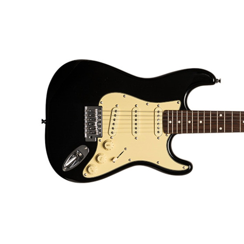 Stagg SES-30-BK Standard Strat Style Electric Guitar – Black – Blemished