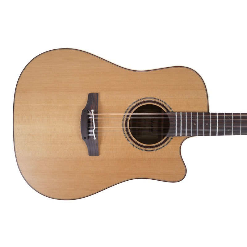 Takamine P3DC-12 Solid Cedar Top 12-String Dreadnought Acoustic-Electric Guitar – Made In Japan