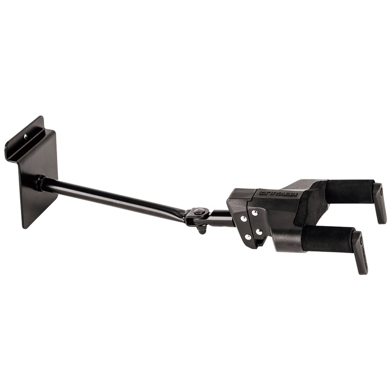Hercules GSP40SB Plus Guitar & Ukulele Slat Wall Hanger – Open Box