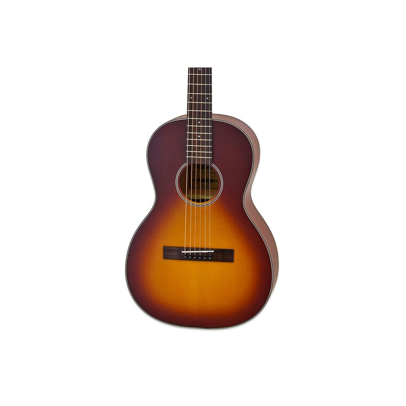 Aria 131-MTTS Matte Tobacco Sunburst Spruce Top Parlor Guitar