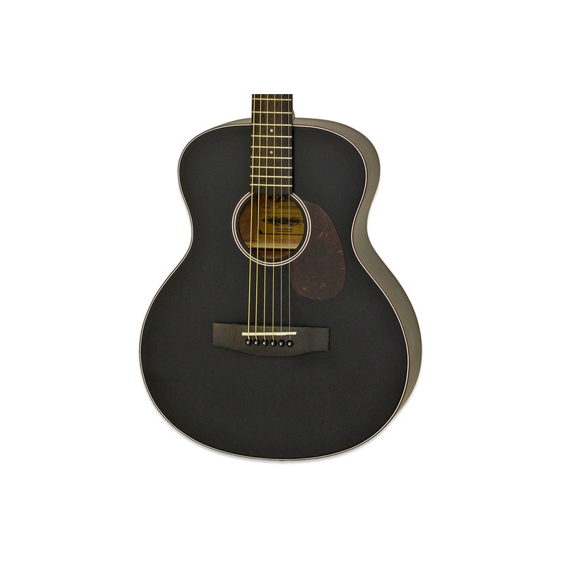 Aria 151-Lil’ Matte Black Spruce Top Acoustic Guitar