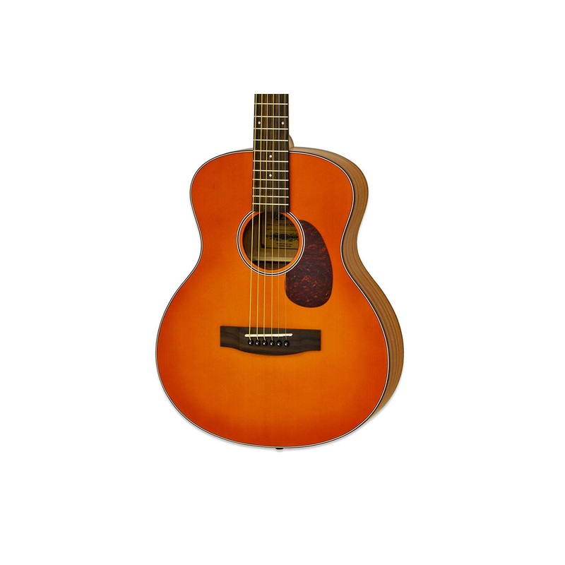 Aria 151-Lil’-MTOS Orange Sunburst Spruce Top Acoustic Guitar