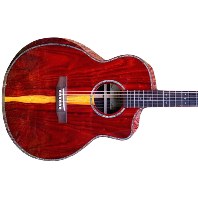 Willow Creek FX-PG00 Bolivian Pro Acoustic Grand Auditorium Guitar w/ Effects & Bluetooth
