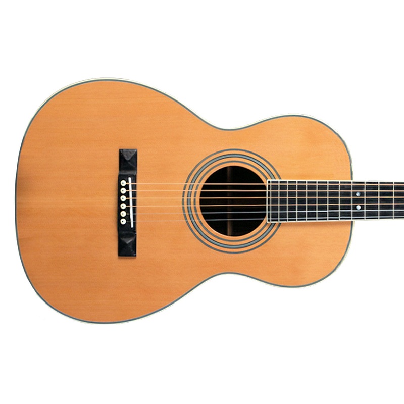 Willow Creek FX-PP71 Solid Cedar Top Acoustic Parlor Guitar w/ Effects & Bluetooth