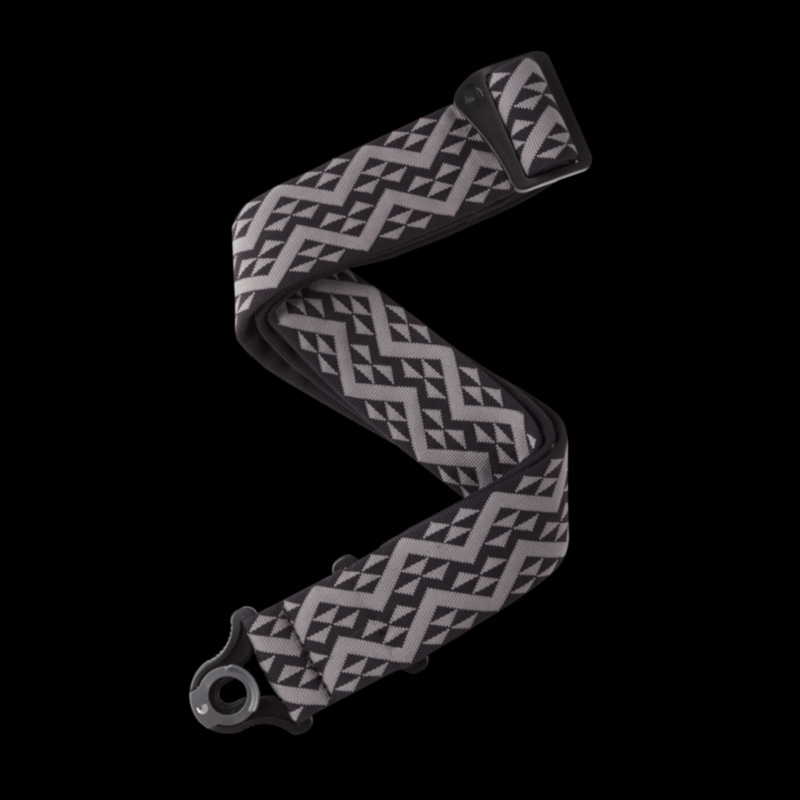 D’Addario Auto Lock Padded Strap Black/Grey