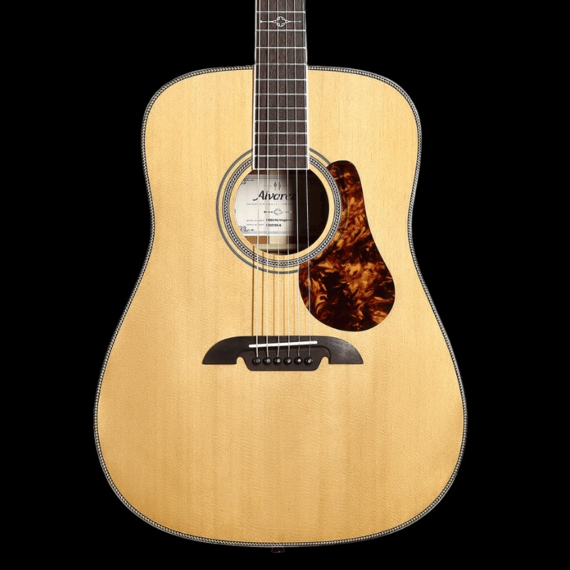 Alvarez MD60 Herringbone Dreadnought Acoustic Guitar – Natural