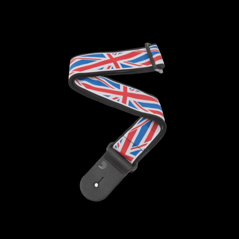 D’Addario 50A11 Nylon Woven Guitar Strap – Union Jack