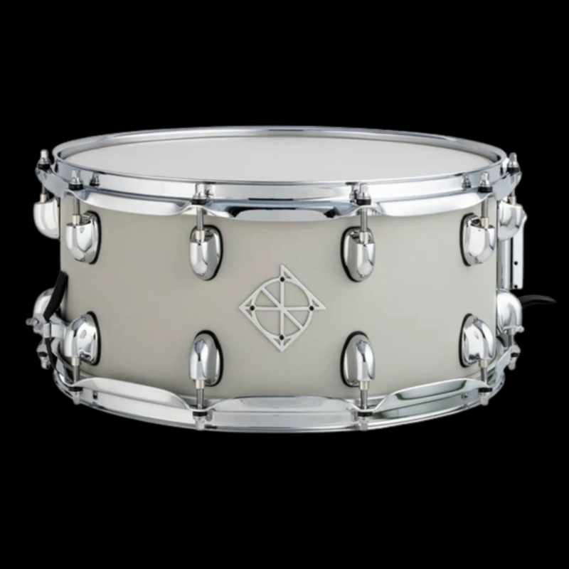 Dixon Cornerstone 6.5×14 Snare Drum – Cement Gray Satin