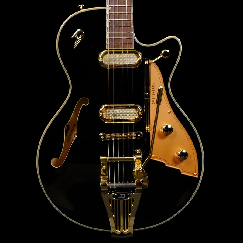 Duesenberg Starplayer TV Phonic Semi-hollowbody Electric Guitar – Black