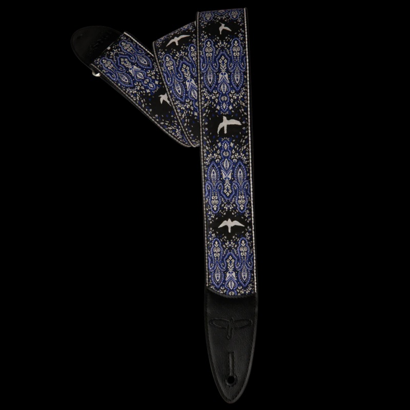 PRS 2″ Custom Jacquard Bird Fleur Guitar Strap – Violet