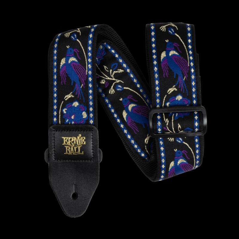 Ernie Ball Classic Jacquard Guitar Strap – Purple Pleasant Pheasant