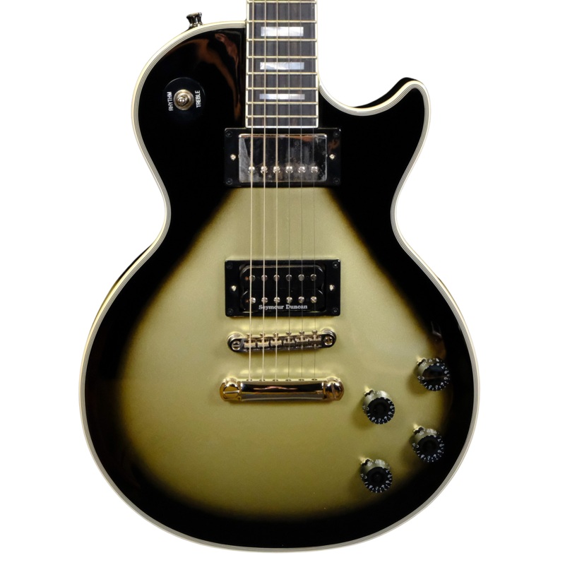 Epiphone Adam Jones 1979 Les Paul Custom Electric Guitar – Antique Silverburst with Case