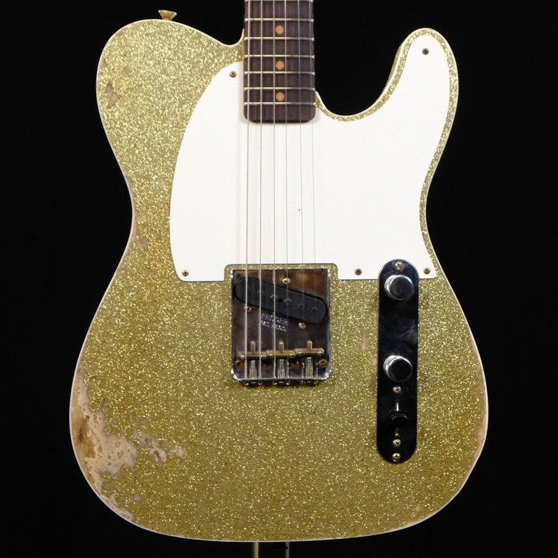 Fender Custom Shop ’59 Esquire Heavy Relic Electric Guitar – Gold Sparkle